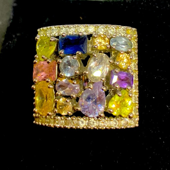 NATURAL MULTI GEMSTONE RING‼️❤️